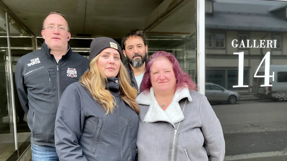 Galleri 14 ska leva vidare i en nystartad förening.  Tony Karlsson, Lisa Roswall,  Pablo Castilla och Yasmine,  Berg och  ingår i den nyinvalda styrelsen. Saknas på bilden gör Yvonne Lundqvist.