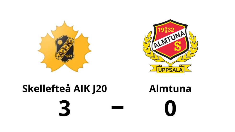 Skellefteå AIK J20 vann mot Almtuna
