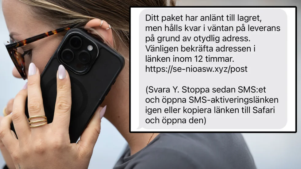 Signaturen "Anonym" hade läst om bluffen och anade oråd. Bilden är från Eskilstuna-Kurirens rapportering om bedrägeriförsöken för några veckor sedan.