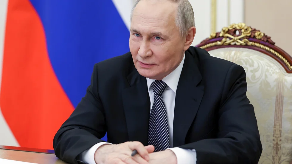 Rysslands president Vladimir Putin i Kreml den 25 mars.