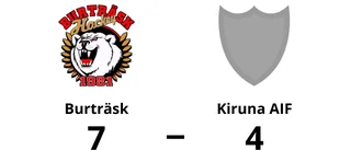 7-4-seger för Burträsk – besegrade Kiruna AIF
