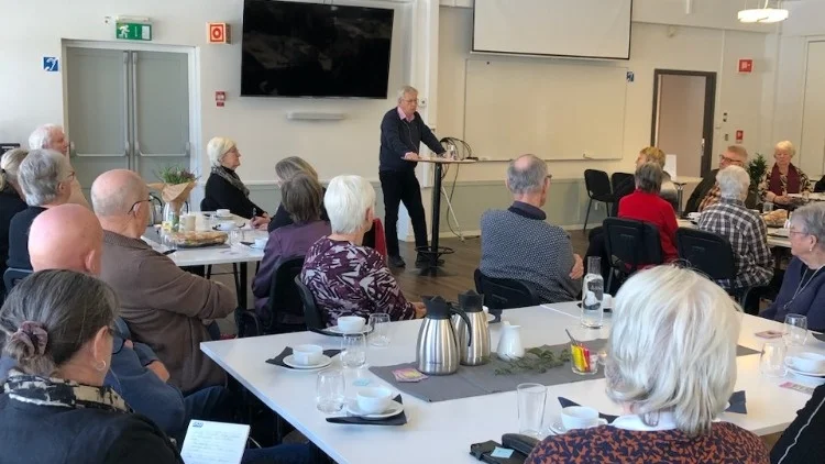 Socialnämndens ordförande Håkan Ericsson höll ett engagerat och intressant anförande.