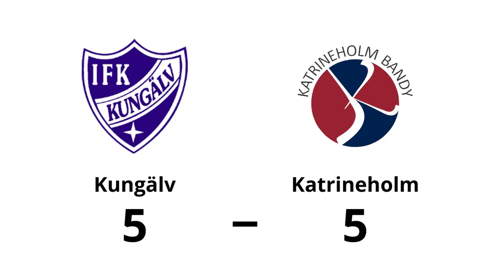 Kungälv spelade lika mot Katrineholm Bandy