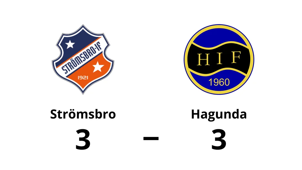 Strömsbro IF spelade lika mot Hagunda