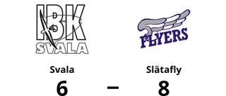 Slätafly för tuffa för Svala – förlust med 6-8