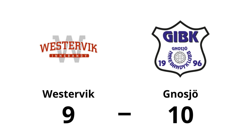 Westerviks IBK förlorade mot Gnosjö IBK