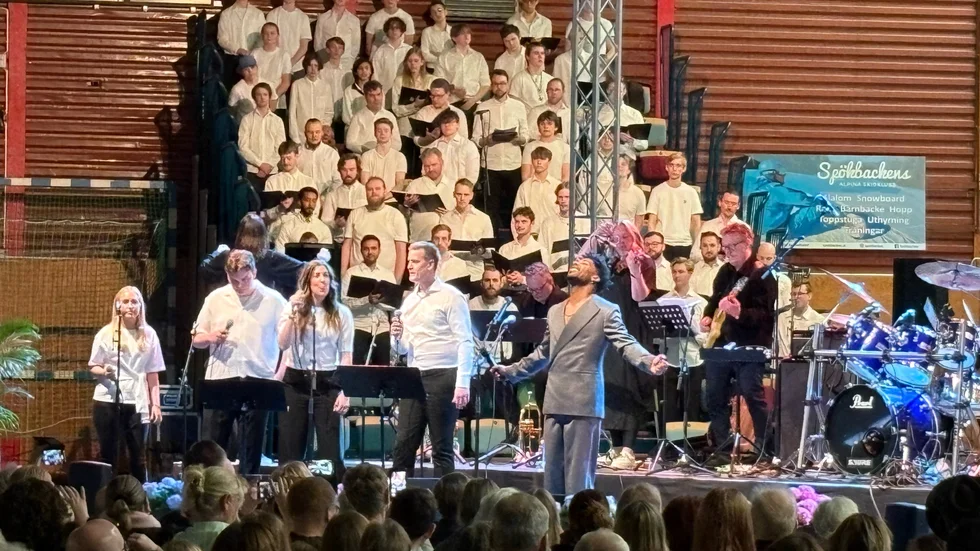 Utsålt när musikklasserna firade sitt 25-årsjubileum i lördags. 