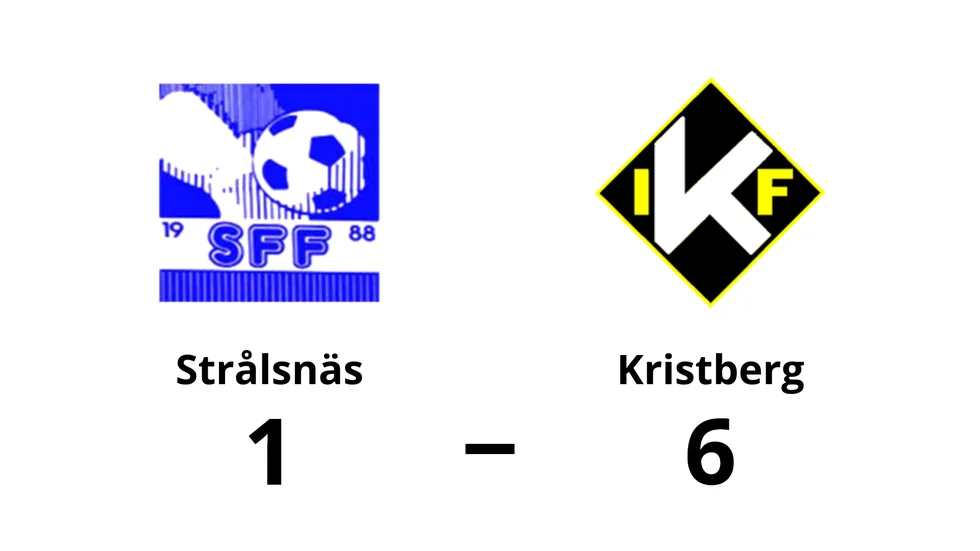Strålsnäs FF förlorade mot Kristbergs IF
