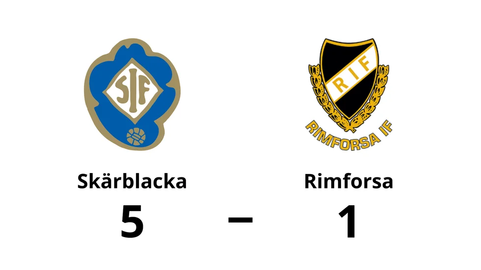 Skärblacka IF vann mot Rimforsa