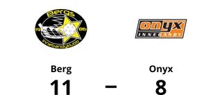 Berg vann på hemmaplan mot Onyx
