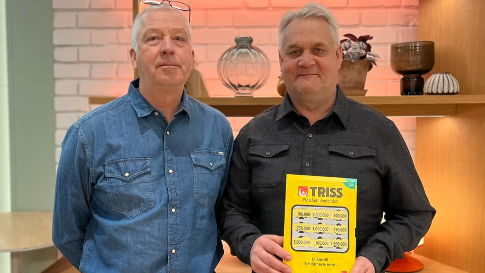 Mats och Kenneth vann på Triss – skapade hem 100 000 i TV. 