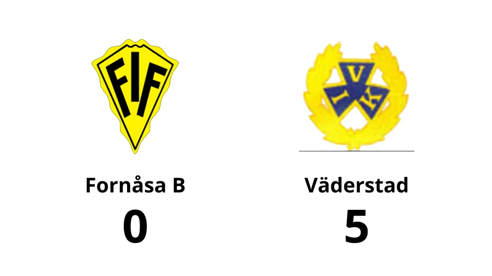 Fornåsa IF B förlorade mot Väderstads IK