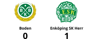 Enköping SK Herr vann i kval till Ettan omgång 1 grupp 1 herr mot Boden