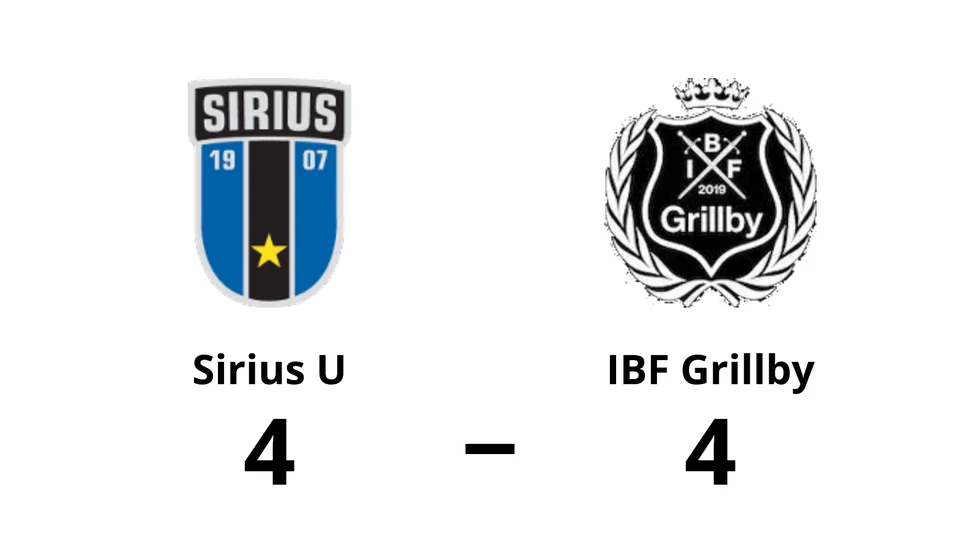 IK Sirius FBC U spelade lika mot IBF Grillby