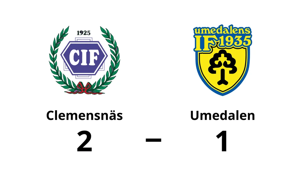 Clemensnäs IF vann mot Umedalens IF