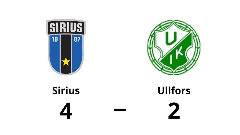 IK Sirius FK Dam vann mot Ullfors IK