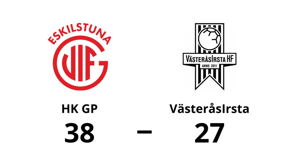 HK GP vann mot VästeråsIrsta