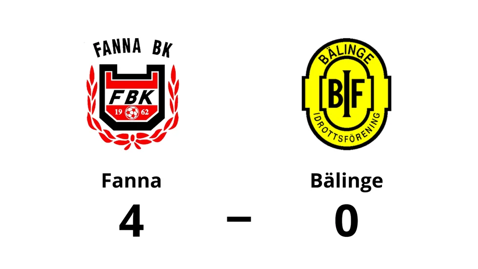 Fanna BK vann mot Bälinge IF