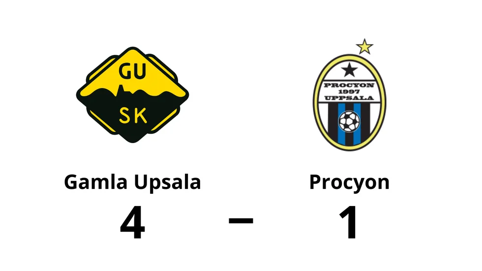 Gamla Upsala SK vann mot Procyon BK