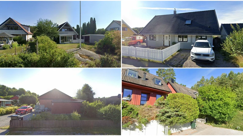 Slåttergången 31, Julaftonsvägen 12, Risevägen 4 och Kaptensgatan 21