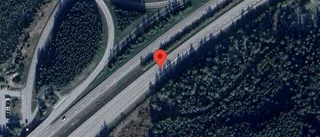 Grus påverkar trafiken på E18