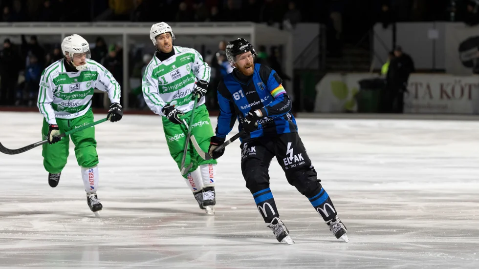 Ted Haraldsson, här i en annan match mot Västerås, var oerhört besviken även dagen efter den tunga slutspelsförlusten mot VSK.