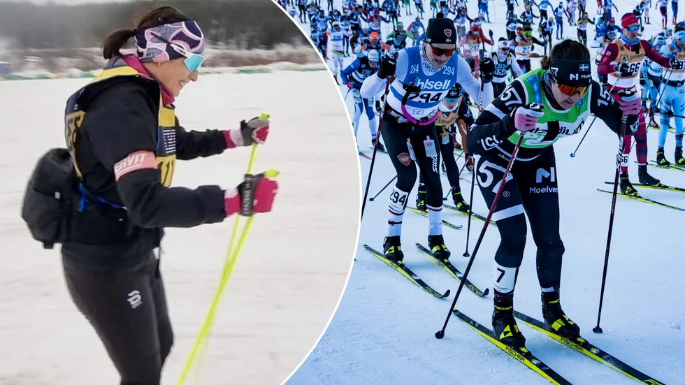 Kristina Svedberg, från Julita GoIF, under förra årets Vasalopp.