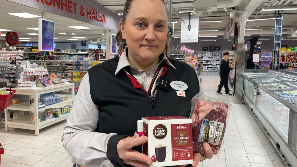 Kött, kaffe och kosmetika är varor som stjäls mycket på ICA Kvantum i Luleå, berättar butikschefen Linnea Rutqvist.
