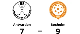 Boxholm vann trots uppryckning av Antvarden