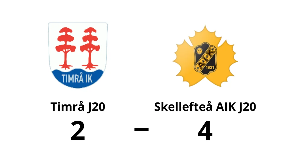 Timrå J20 förlorade mot Skellefteå AIK J20