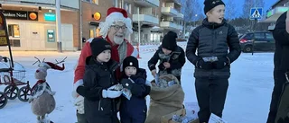  Alla ville träffa tomten på skyltsöndagen