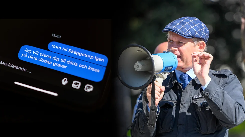 Den högerextrema politikern Rasmus Paludan fick ett dödshot av en man i Linköping. Linköpingsbon har nu dömts.