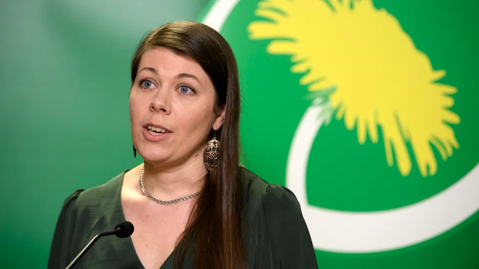 Elin Söderberg när hon kandiderade till språkrör 2021. Arkivbild.