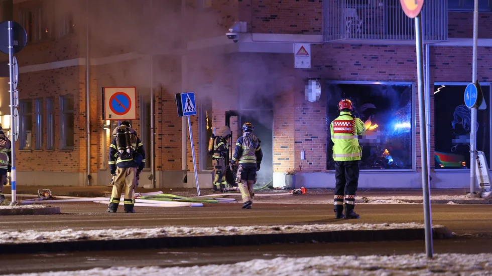 Ett larm om en explosion i en företagslokal inkom på tisdagskvällen.

