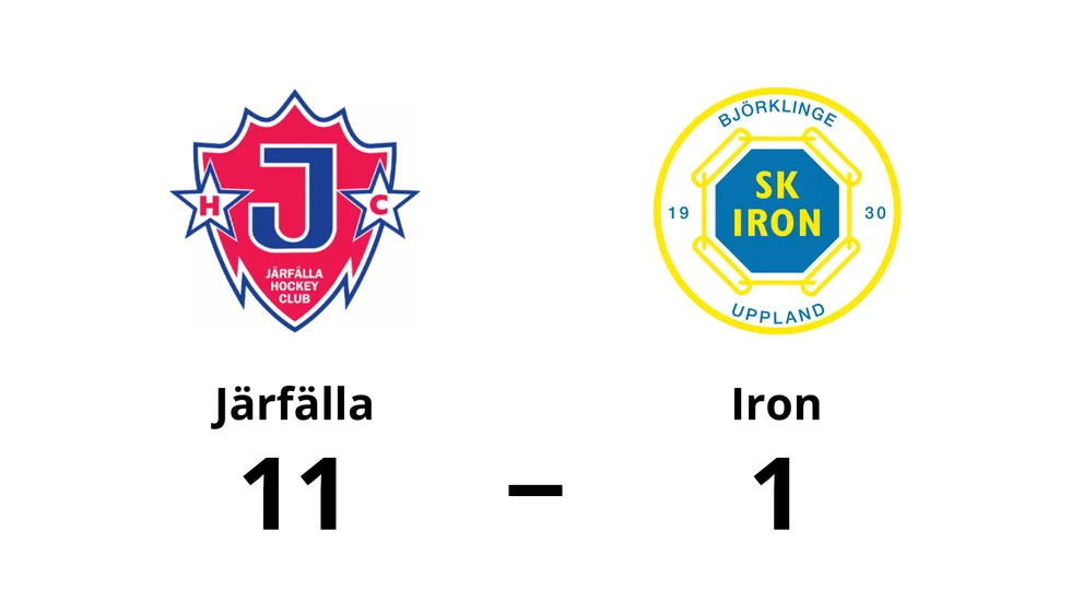 Järfälla HC vann mot SK Iron Hockey