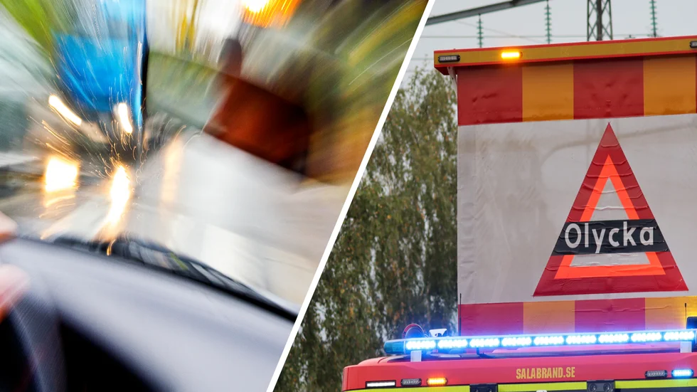 Det gick snabbt när olyckan plötsligt inträffade.