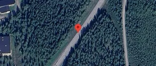 Ett körfält blockerat på grund av flera stillastående lastbilar på E4