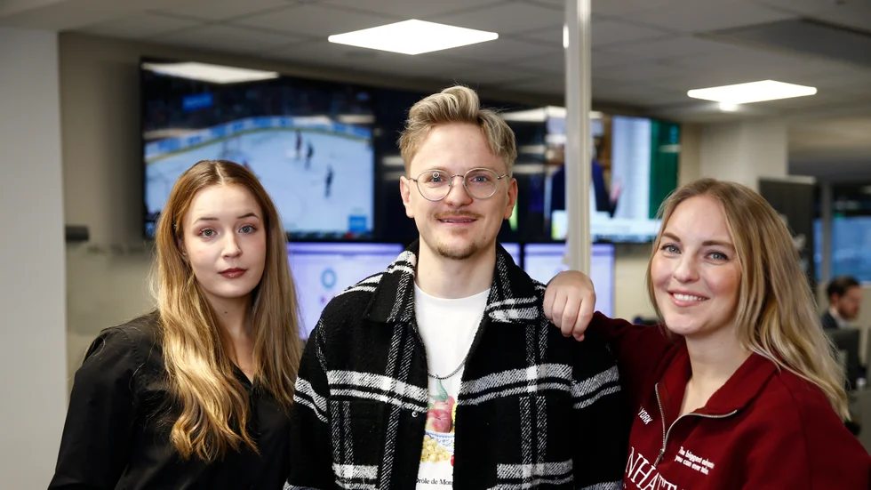NT-truppen som åker till Spanien: Hedvig Nittve, Eric Persson och Rebecca Candevi.