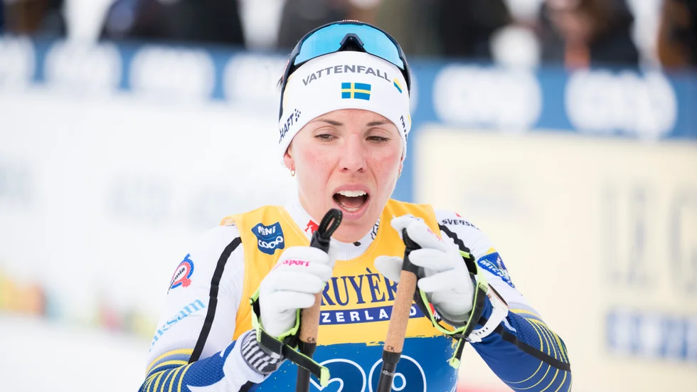 Charlotte Kalla utslagen.