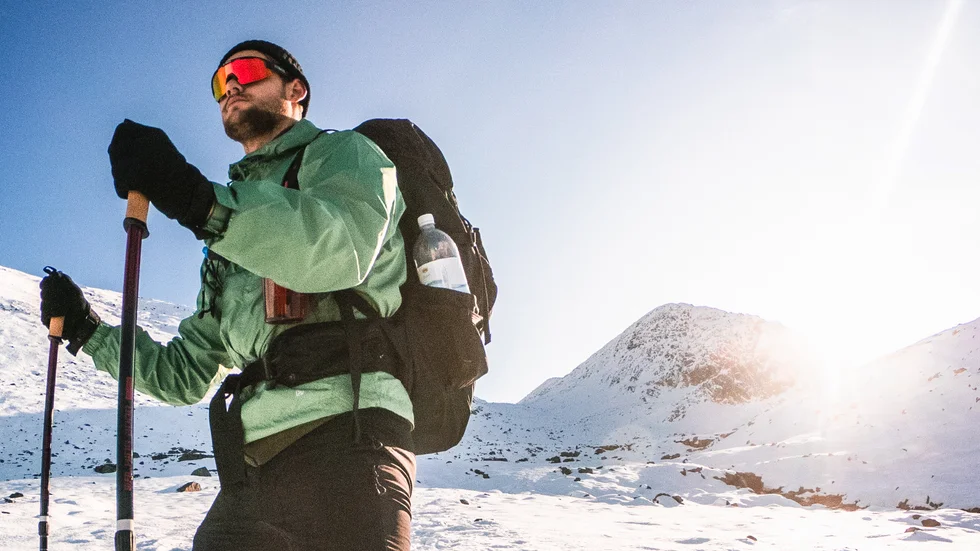 Den 5 april ger sig Oskar Normelli iväg på sitt livs äventyr. Tidigare upplevelser i Norge, där bilden är tagen, gav mersmak och nu väntar en vandring halvvägs till toppen av Mount Everest. 