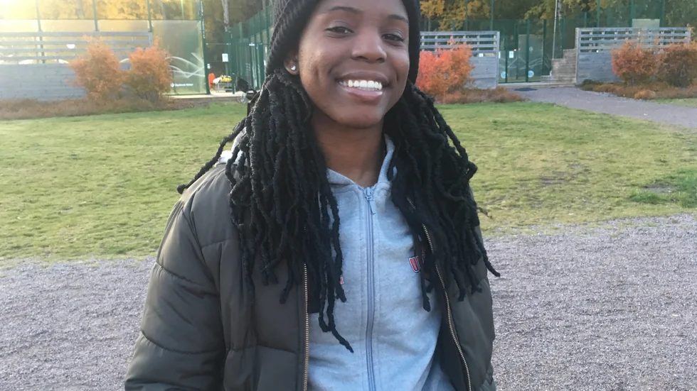 Amerikanskan Malica Monk har landat och är redo för debut i Uppsala Basket. 