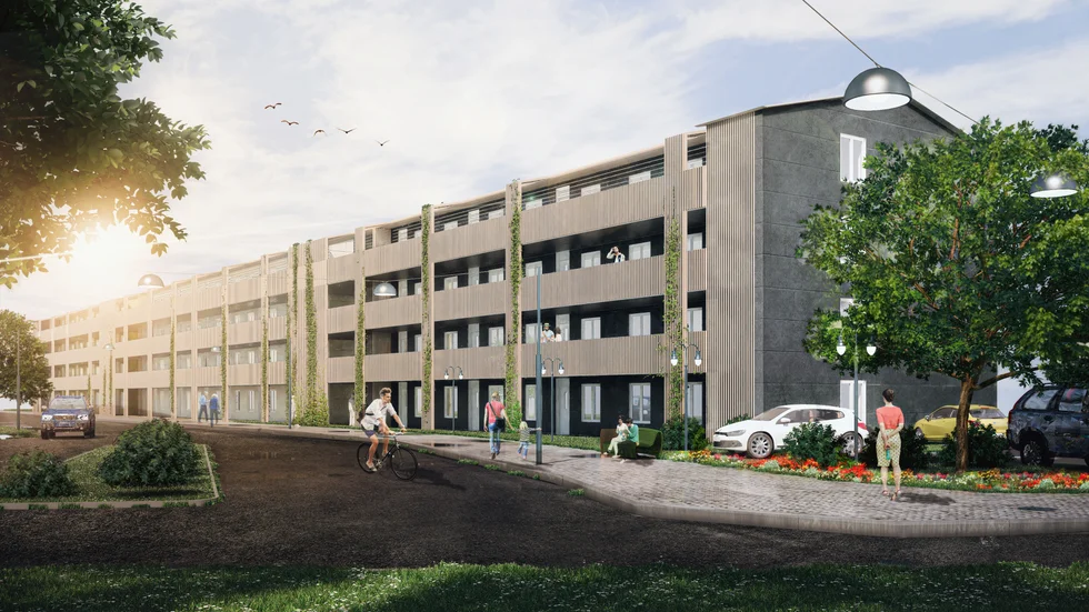 Så är kan Klarabos hus i kvarteret Munken komma att se ut.