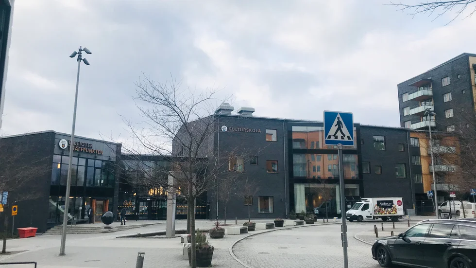 Kulturtorget i Märsta där de två restaurangerna ligger. 