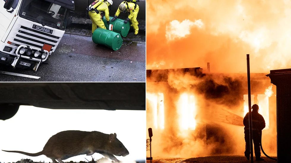 Några av hotbilderna mot Katrineholms kommun.