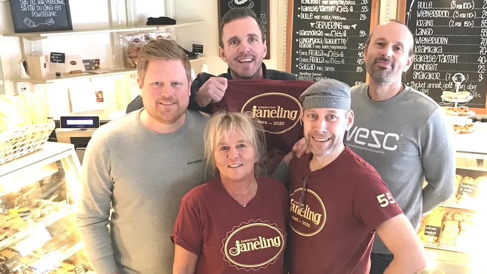 Viktor Persson, Mona Karlsson, Morgan Lindberg, Håkan Larsson och Markus Westerlund. 