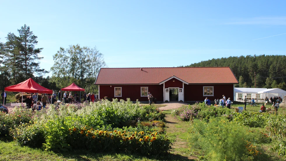 Sollidens gård var ett av årets besöksmål och de kunde bjuda på en nyhet: ett nybyggt café och gårdsbutik. 
