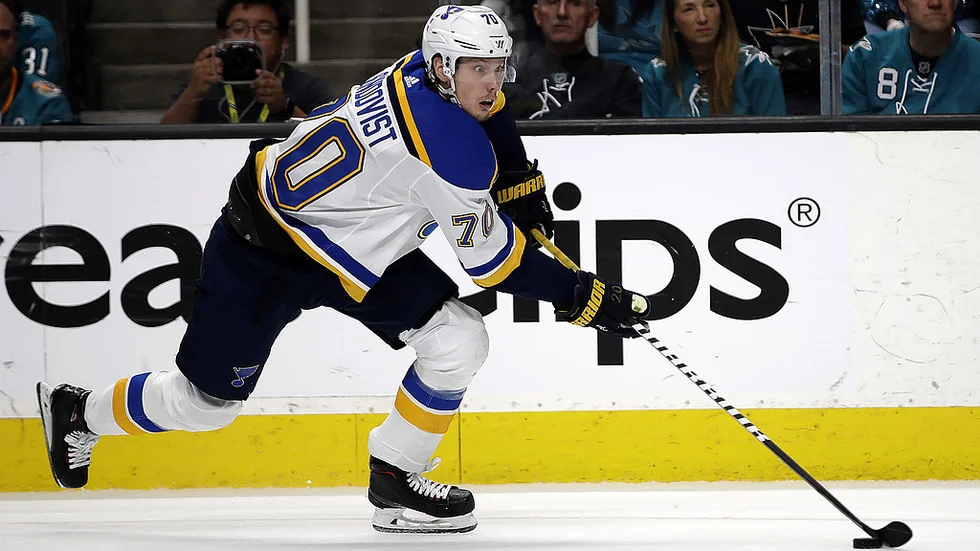 Oskar Sundqvist får böta maxbelopp efter att han tacklat Anaheims målvakt.
