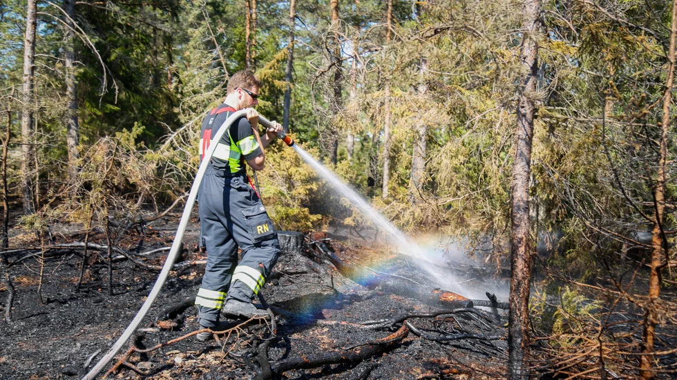 Det är just nu torrt i markerna på Gotland, varför regionen avråder från eldning.