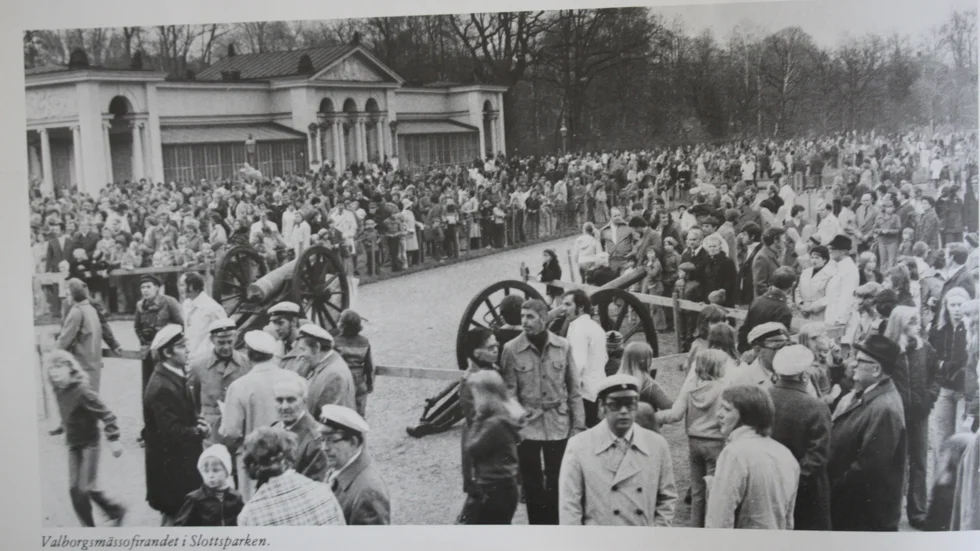 Valborgsfirande i Slottsparken i Finspång för några år sedan. I år blir det dock inget firande alls.