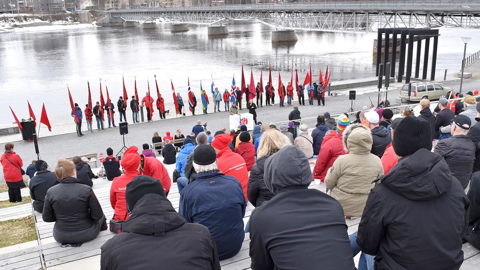 Första maj-tal i Skellefteå 2018.